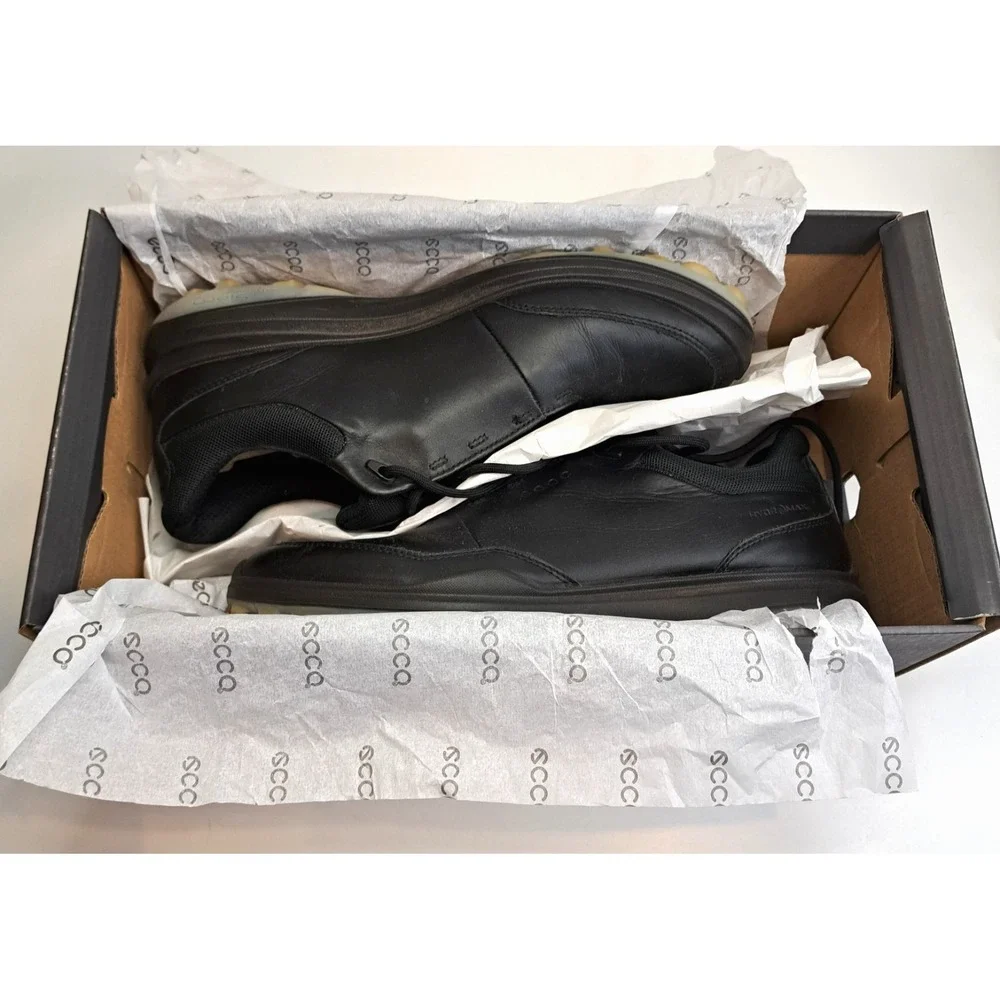 ECCO Biom Hybrid 3 Hydromax Golf Shoes Mens 7-7.5 Black NEW in Box Leather